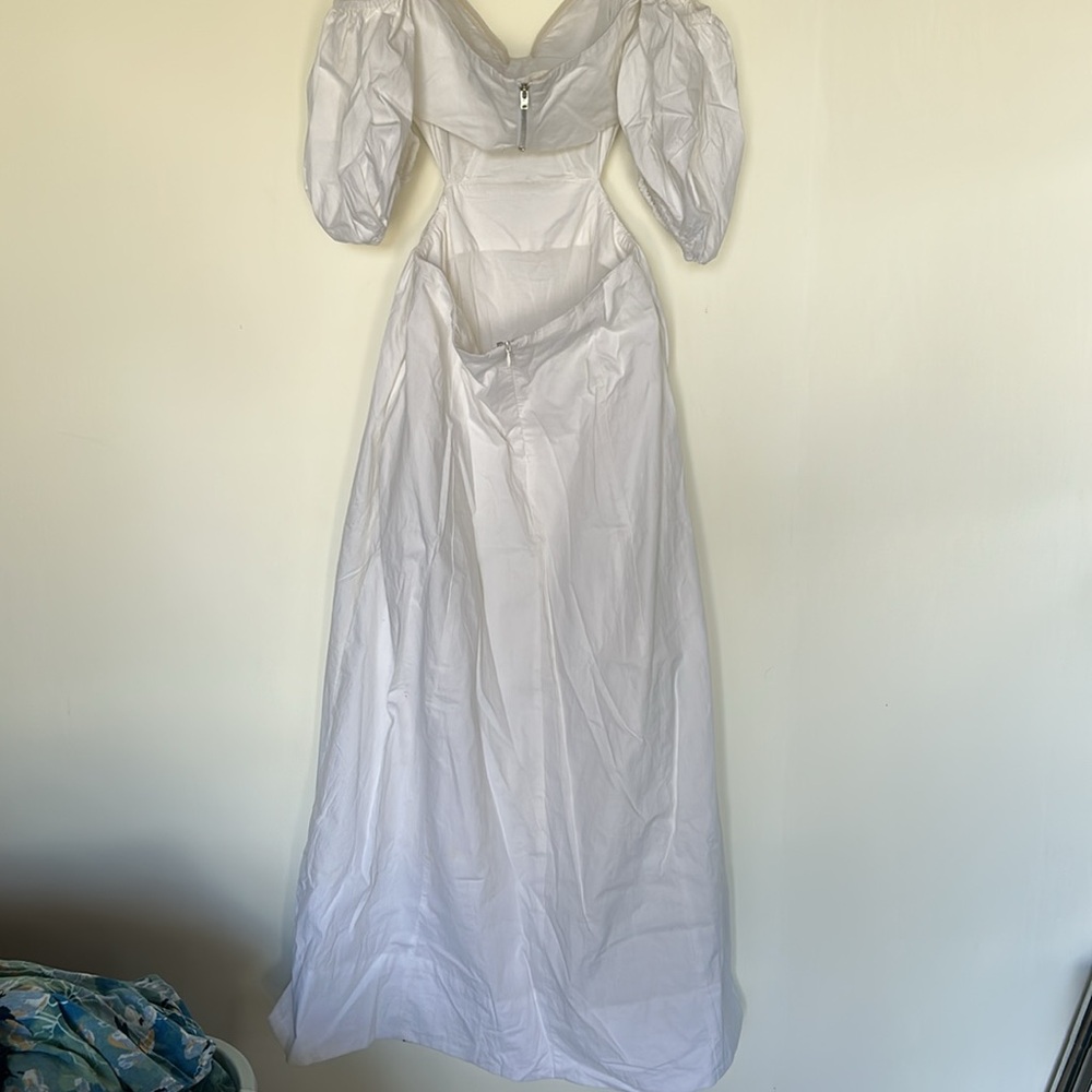 BARDOT MAKAELA MIDI DRESS US 2 XS white - Picture 5 of 14